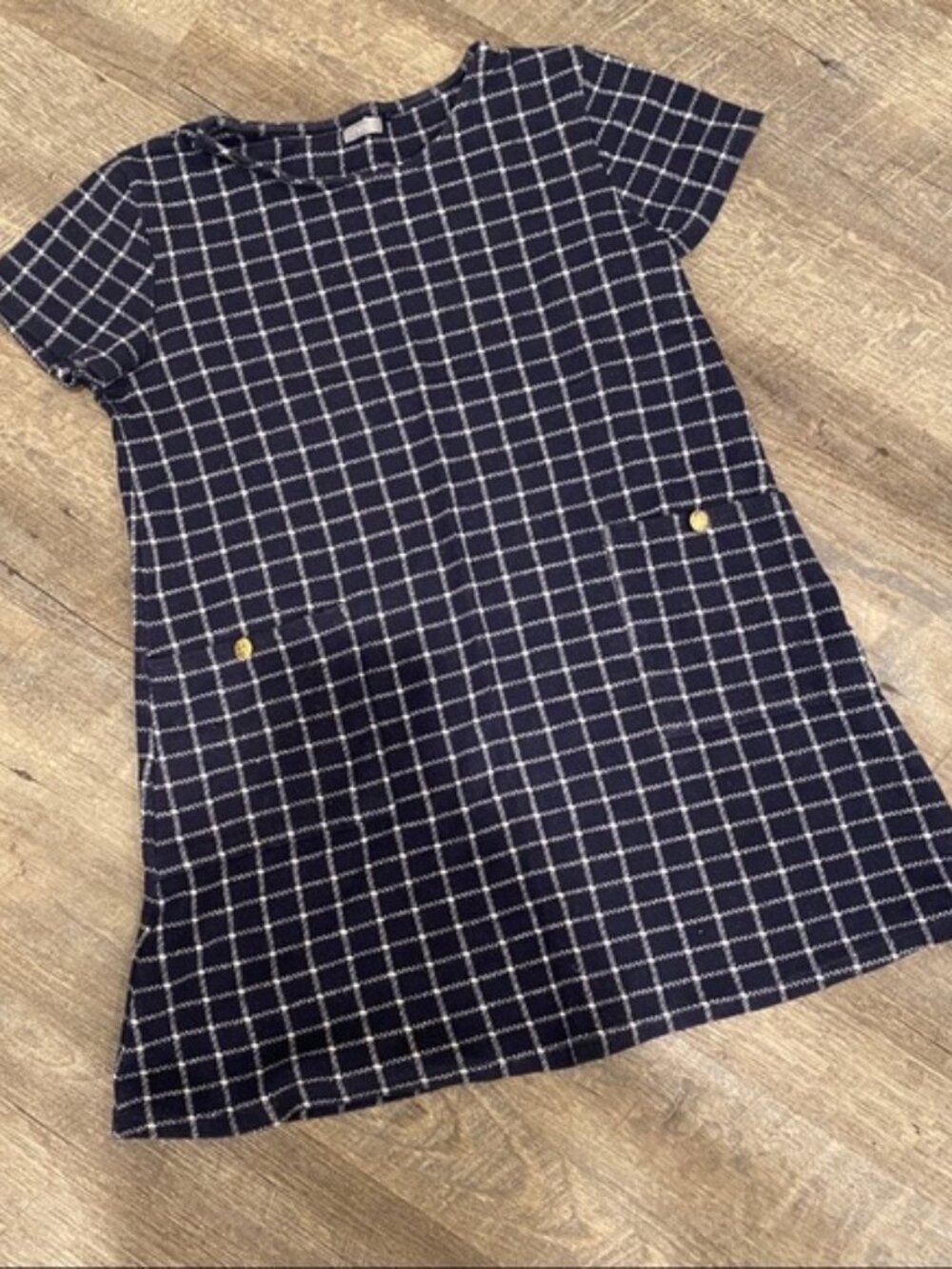 Soft Knit Plaid Dress